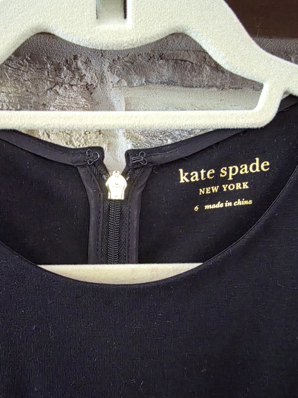 kate spade Black Zip-Back Crewneck Sleeveless Tunic